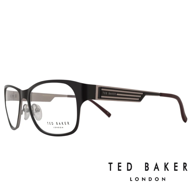 TED BAKER 倫敦玩酷金屬風格造型眼鏡(TB4189-001 黑/銀)