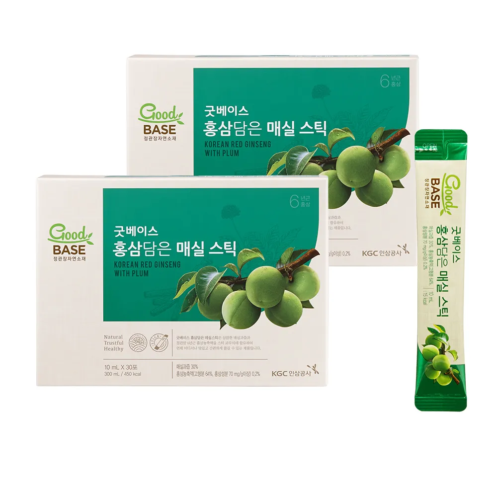 【正官庄】買一送一★高麗蔘青梅順暢飲-stick 2盒組(10mlx30入/盒)-排便順暢 膳食纖維 幫助消化 維生素