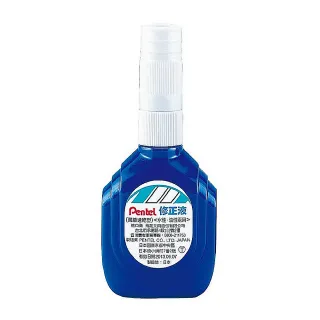 【Pentel 飛龍】ZL1萬能速乾型修正液 藍(2入1包)
