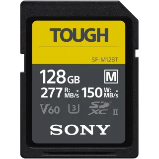 【SONY 索尼】SF-M128T SD SDXC 128G/GB 277MB/S TOUGH UHS-II 高速記憶卡(公司貨 C10 U3 V60 支援4K 錄影)