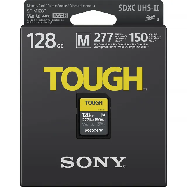 SONY 索尼】SF-M128T SD SDXC 128G/GB 277MB/S TOUGH UHS-II 高速記憶