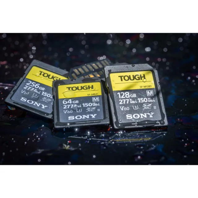 【SONY 索尼】SF-M128T SD SDXC 128G 128GB 277MB/S TOUGH UHS-II V60 高速記憶卡 (公司貨)