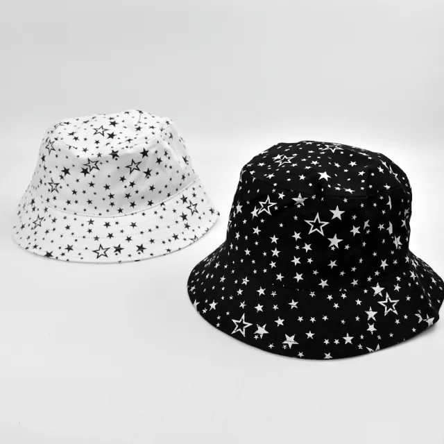 【玖飾時尚】漁夫帽 街頭休閒滿版星星(帽子)