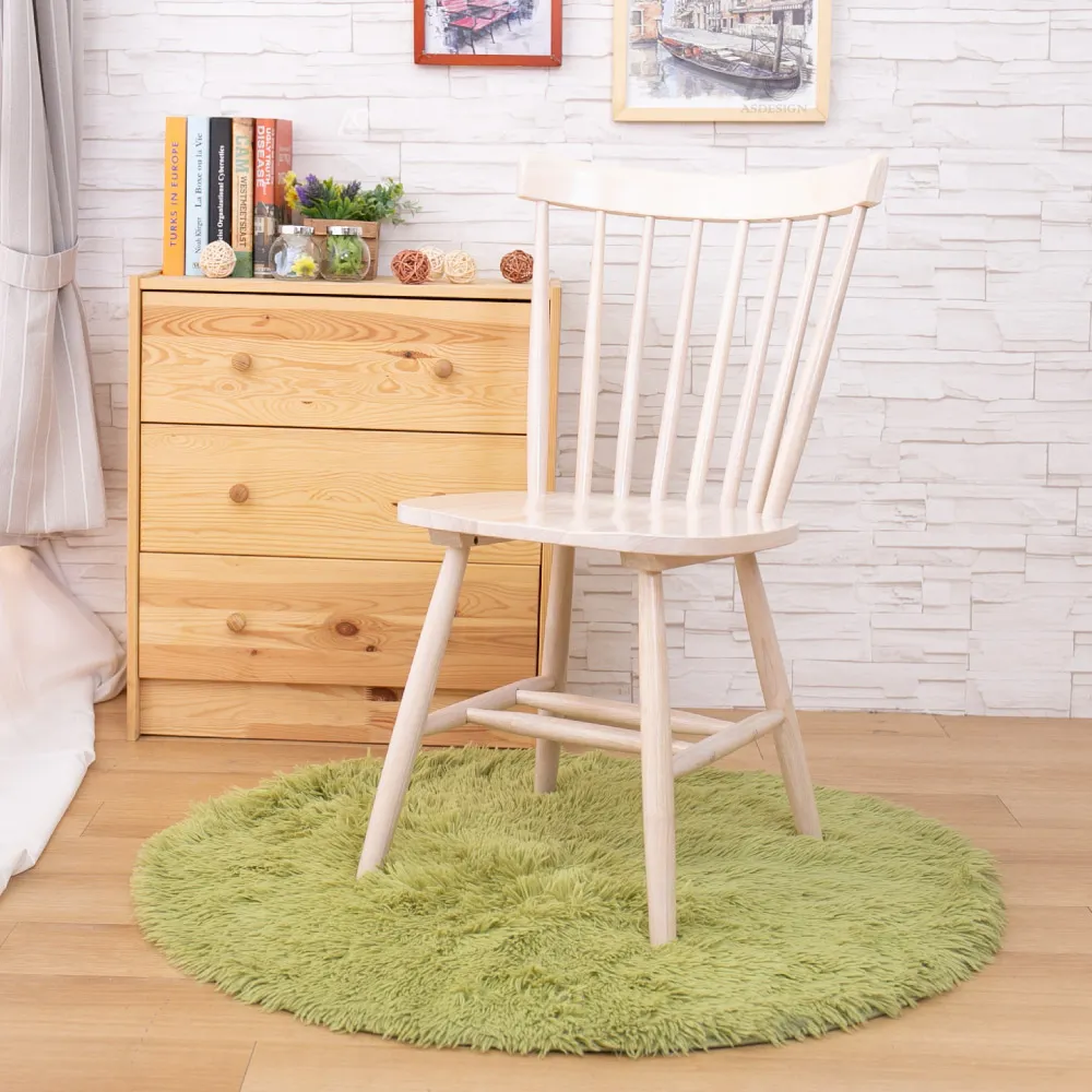 【AS雅司設計】愛瑪洗白色餐椅-51x56x87cm(二入組)