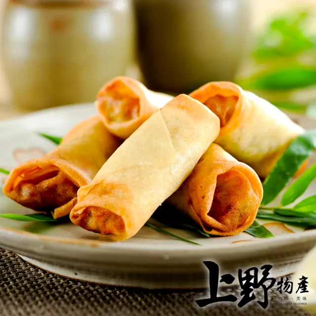 【上野物產】台灣製品料理 酥炸春捲 x4包(680g±10%/20條/包)