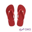 【QWQ】女款MIT時尚水晶夾腳涼拖鞋-耐磨防滑人字拖-鞋帶免費維修-衛星石白-玫瑰紅 MIT(AAVQ00101)