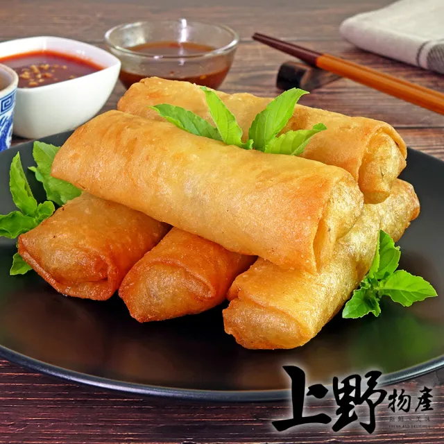 【上野物產】台灣製品料理 酥炸春捲 x2包(680g±10%/20條/包)