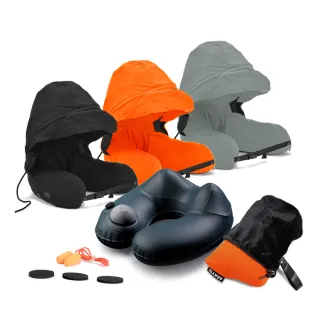 【ARKY】Somnus Travel Pillow 咕咕旅行枕-按壓充氣版+專用收納袋