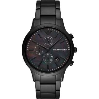 【EMPORIO ARMANI】亞曼尼 RENATO三眼計時男錶-43mm 禮物 送禮 推薦(AR11275)