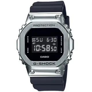 【CASIO 卡西歐】G-SHOCK 經典系列 耐衝擊構造電子手錶 畢業 禮物(GM-5600-1)