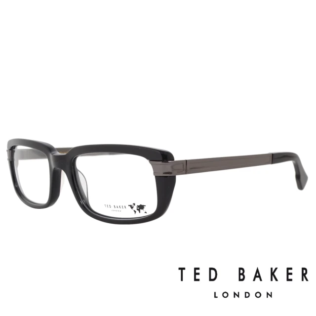 【TED BAKER】限量新款 經典紀念款簡約造型眼鏡(TBG013-001 黑)