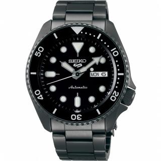 【SEIKO 精工】5 Sports 系列潮黑機械錶(4R36-07G0SD/SRPD65K1)