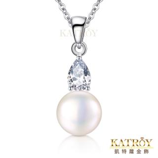 【KATROY】天然珍珠． 925純銀項鍊．新年禮物．PG20016(8.0 - 8.5mm)
