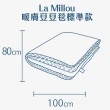 【La Millou】暖膚豆豆毯-標準款(星空胖柯基-藍底-清恬芒果黃)