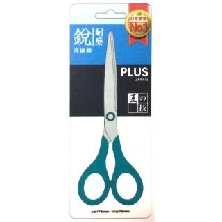 【PLUS 普樂士】SC-175C剪刀7吋 藍(2支1包)