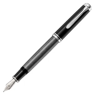 【Pelikan】百利金 M805 限量煤灰條紋鋼筆(送原廠4001大瓶裝墨水)