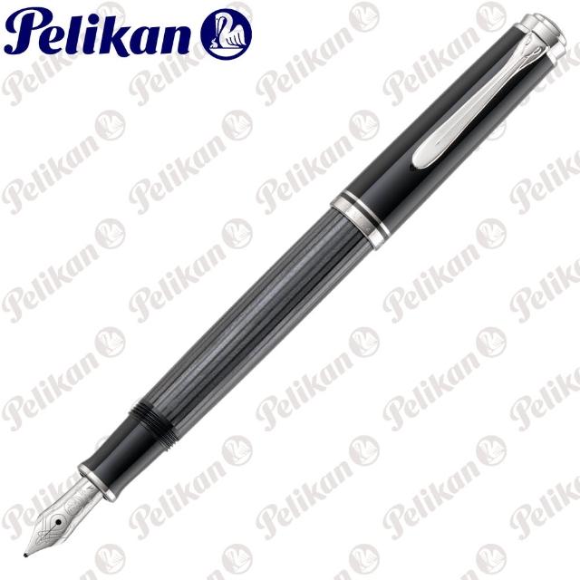 【Pelikan】百利金 M405 煤灰白夾鋼筆(送原廠4001大瓶裝墨水)