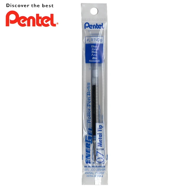 【Pentel 飛龍】ENERGEL極速鋼珠筆芯-0.7 藍(4支1包)