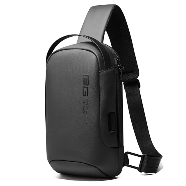 【leaper】簡潔時尚立體USB充電單肩包胸包 共4色(單肩包斜挎包)