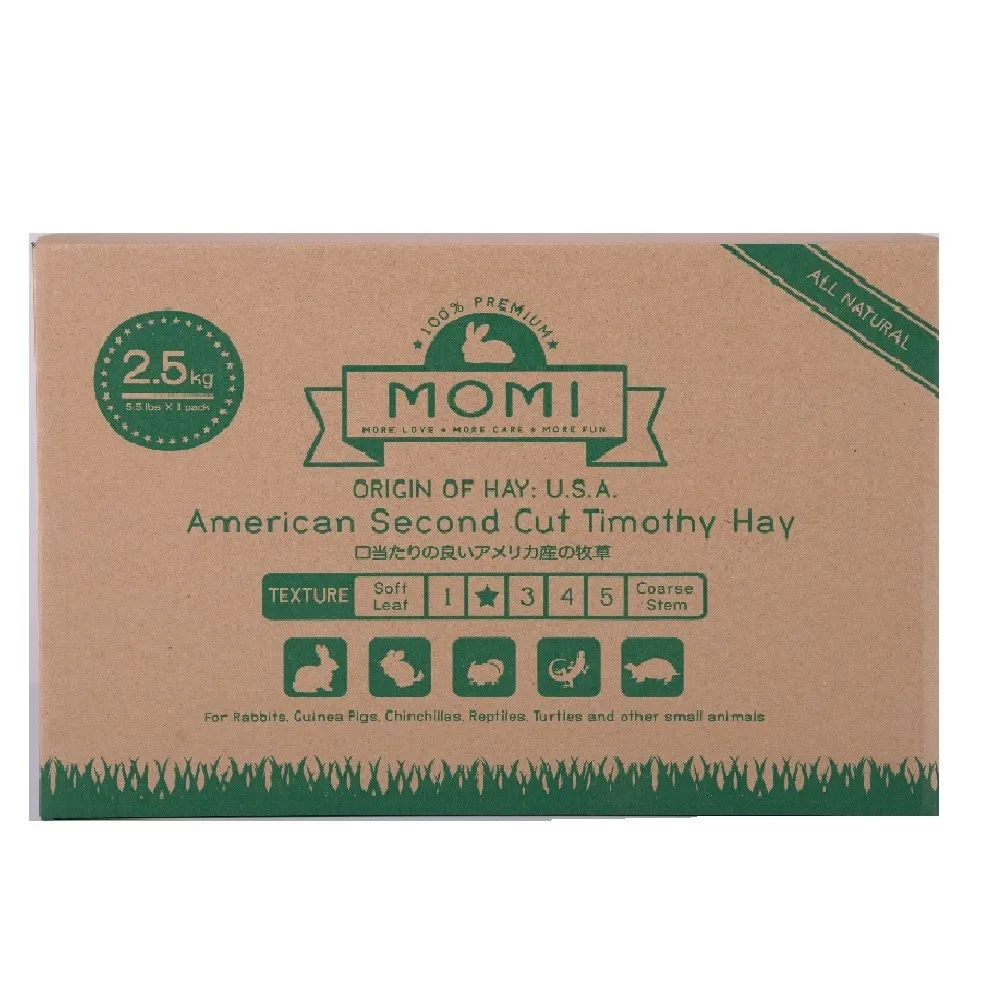 【MOMI 摩米】美國特級第二割提摩西草2.5公斤