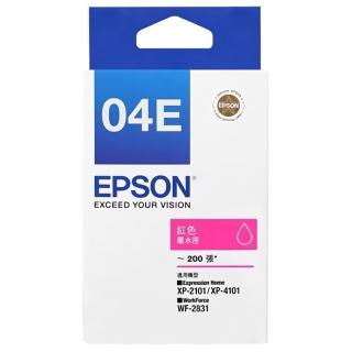【EPSON】官方直營 04E 原廠紅色墨水匣(T04E350)(XP-2101/XP-4101)