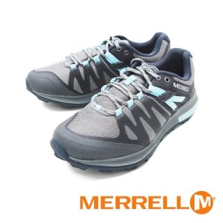 【MERRELL】女 ZION FST WATERPROOF 郊山健行鞋 女鞋(灰藍)