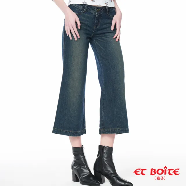 【BLUE WAY】女款 低腰 八分 牛仔褲- ET BOITE箱子