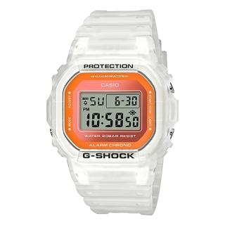 【CASIO 卡西歐】G-SHOCK 半透明螢光材質 礦物玻璃 防水200米 耐衝擊構造(DW-5600LS-7)