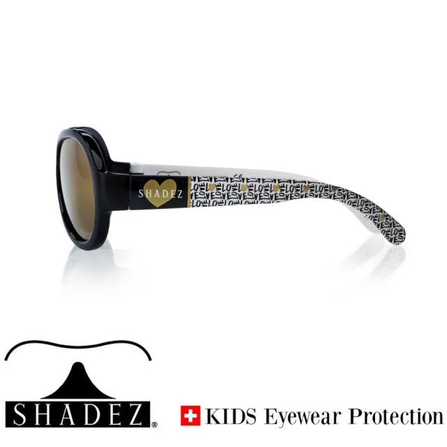 【SHADEZ】兒童太陽眼鏡 SHZ-70 金色愛心 3-7歲(台灣製造 鏡架可彎)