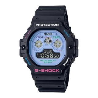 【CASIO 卡西歐】G-SHOCK 三眼設計 EL冷光照明 防水200米 耐衝擊構造(DW-5900DN-1)