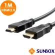 【SUNBOX 慧光】HDMI2.0公對公4K2K 1米HDMI線(1M HDMI 19MM)