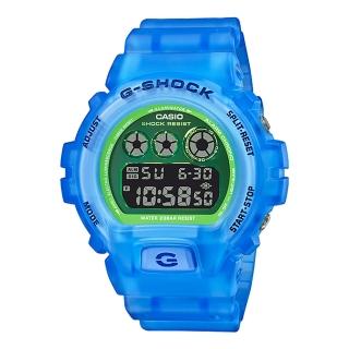 【CASIO 卡西歐】G-SHOCK 半透明螢光材質 礦物玻璃 防水200米 耐衝擊構造(DW-6900LS-2)