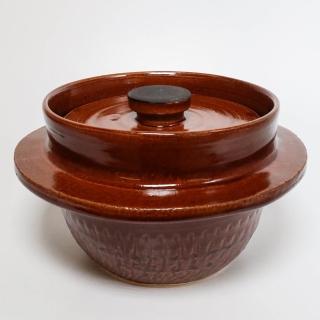 【福介商店】萬古燒 飴釉手作3合炊飯鍋(土鍋 陶鍋 飯鍋 日本製陶瓷)