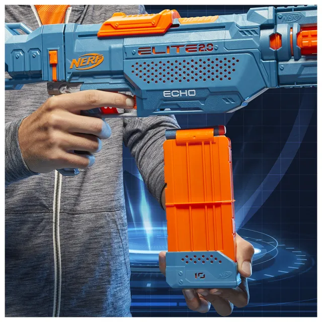 【NERF 樂活打擊】菁英系列-ECHO CS10 E9534(射擊玩具/戶外玩具/兒童小孩玩具/禮物)