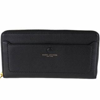 【MARC JACOBS 馬克賈伯】黑色皮革大款通用長夾