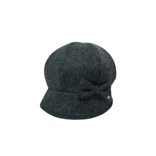 【Mountneer 山林】羊毛保暖貝雷帽-黑灰 12H13-17(保暖帽/羊毛帽/休閒帽)