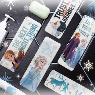 【Disney 迪士尼】迪士尼Disney冰雪奇緣 硬式珪藻土吸水洗漱墊 漱口杯架 艾莎安娜雪寶(尺寸:24X8X0.9CM)