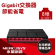 【Mercusys 水星】8埠 Gigabit 網路交換器(MS108G)