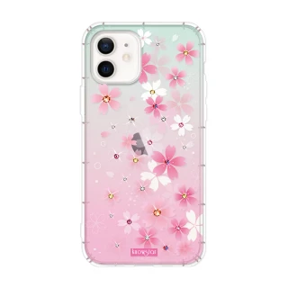 【KnowStar】APPLE iPhone 12 mini 5.4吋 奧地利彩鑽防摔手機殼-櫻花町