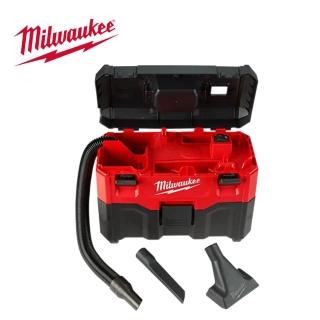 【Milwaukee 美沃奇】18V鋰電乾濕兩用吸塵器-M18 VC2-0 原廠公司貨(無電池充電器)