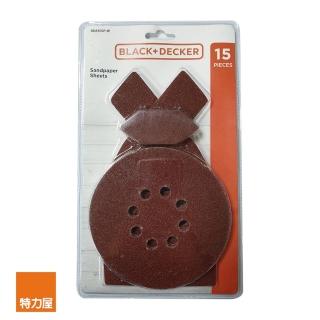 【特力屋】BLACK+DECKER 綜合砂紙包 BDA15SP
