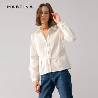 【MASTINA】抓皺領商務女長袖-襯衫(二色/版型適中/魅力價格)