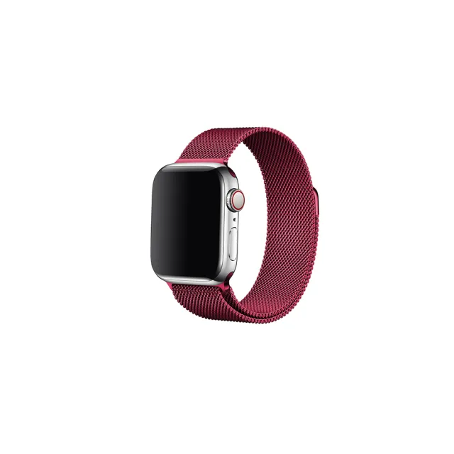 【YOMIX 優迷】Apple watch Ultra2/10/9/8/7/SE2/6/SE/5/4/3專用米蘭尼斯金屬錶帶(10色任選)