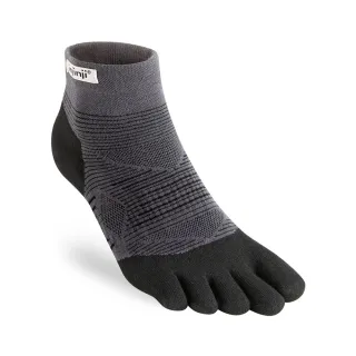 【Injinji】RUN 吸排五趾短襪EX[黑色](標準款 慢跑 五趾襪 短襪)