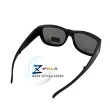 【Z-POLS】新一代包覆式多功能抗UV400頂級Polarized寶麗來偏光太陽眼鏡套鏡(可折疊收納設計 消光黑)