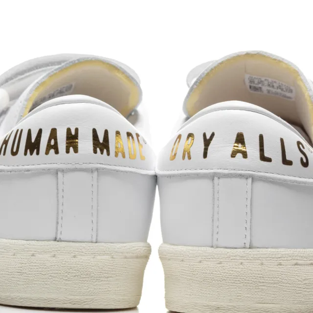【adidas 愛迪達】UNOFCL HUMAN MADE 限量聯名 白金 魔鬼氈(FZ1711)