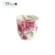 【陶瓷藍】日本瓷器玫瑰園飯碗茶杯筷子組 附手帕(日本製 日本原裝進口瓷器)
