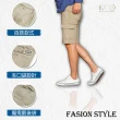 【Kaso】經典卡其多口袋彈力工作短褲 2200(修身 工作短褲 多口袋 窄版)
