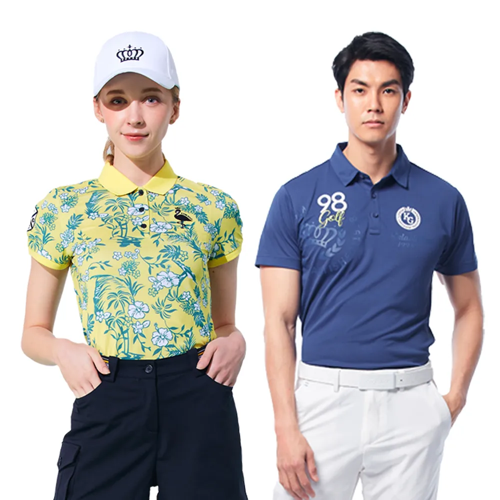 【KING GOLF】獨家！休閒機能吸濕排汗POLO衫(男女款高爾夫球衫/多款任選)