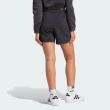 【adidas 愛迪達】短褲 女款 運動褲 刷毛 國際碼 黑 IL1513